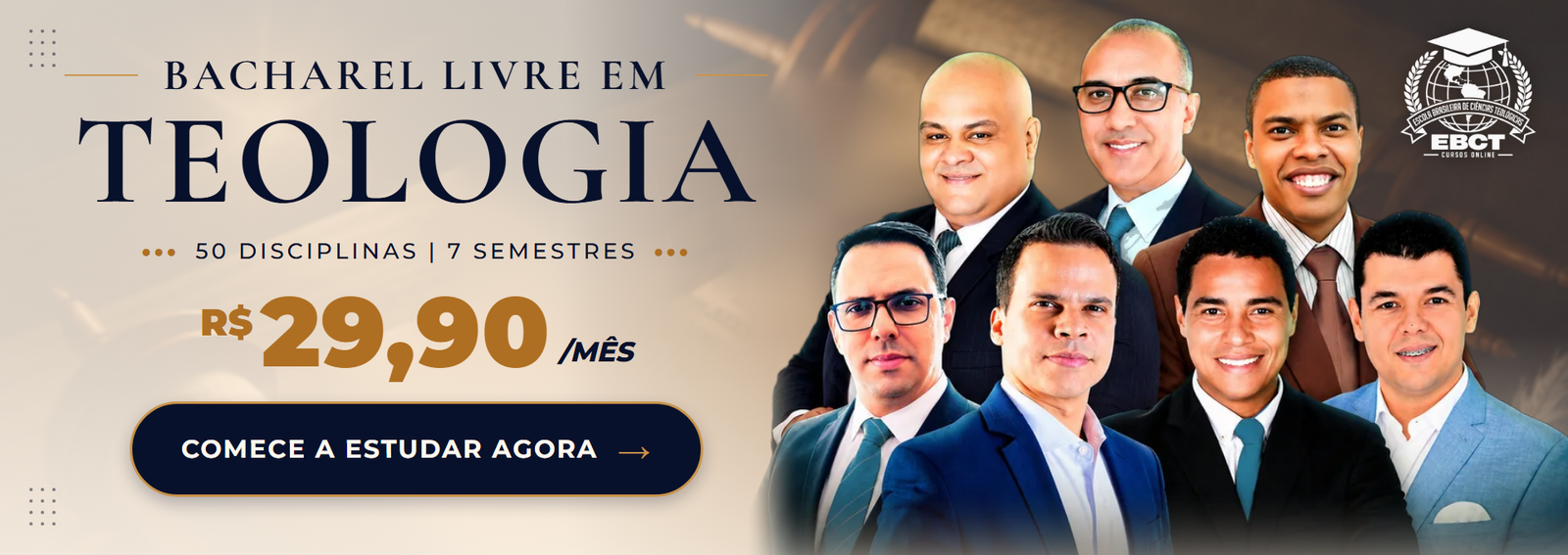 Bacharel Livre em Teologia - Matricule-se!